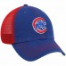 Chicago Cubs Men's '47 Royal/Red Trawler Clean Up Trucker Hat