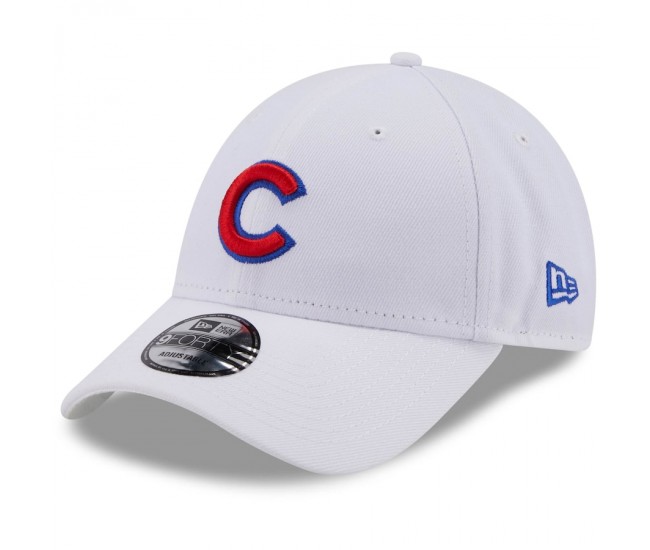 Chicago Cubs Men's New Era White League II 9FORTY Adjustable Hat