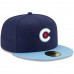 Chicago Cubs Men's New Era Navy/Light Blue 2021 City Connect 59FIFTY Fitted Hat