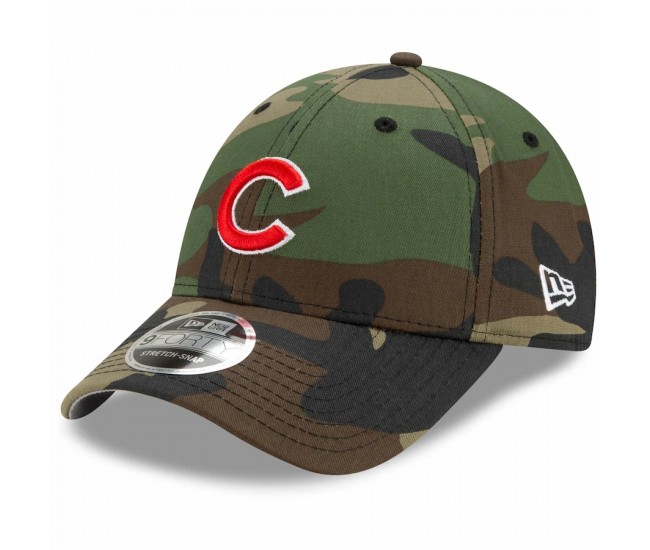 Chicago Cubs Men's New Era Camo Latitude 9FORTY Snapback Hat