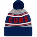 Chicago Cubs Men's New Era Royal Cheer Cuffed Knit Hat with Pom