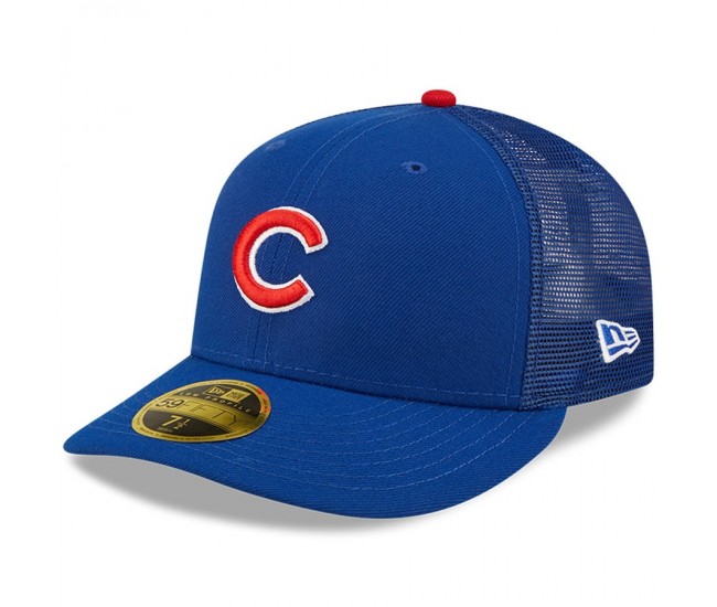 Chicago Cubs Men's New Era Royal Authentic Collection Mesh Back Low Profile 59FIFTY Fitted Hat