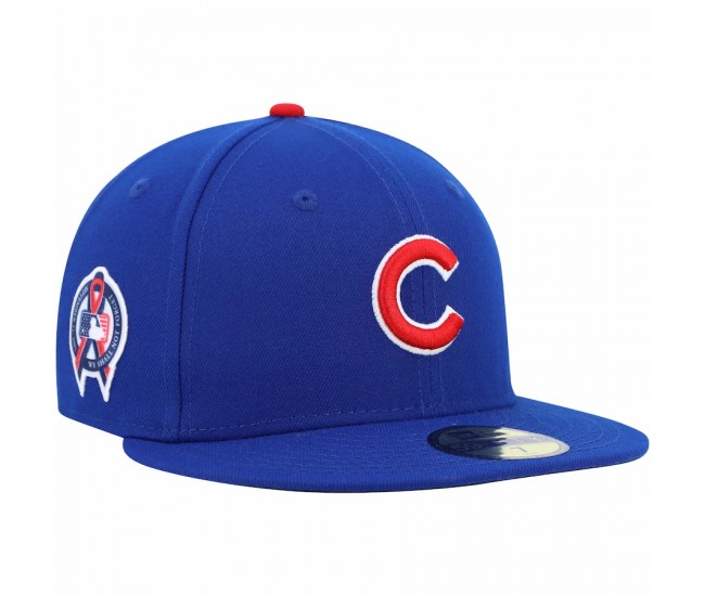 Chicago Cubs Men's New Era Royal 9/11 Memorial Side Patch 59FIFTY Fitted Hat