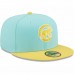 Chicago Cubs Men's New Era Turquoise/Yellow Spring Color Pack Two-Tone 59FIFTY Fitted Hat