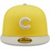 Chicago Cubs Men's New Era Yellow/Gray Spring Two-Tone 9FIFTY Snapback Hat