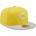 Chicago Cubs Men's New Era Yellow/Gray Spring Two-Tone 9FIFTY Snapback Hat