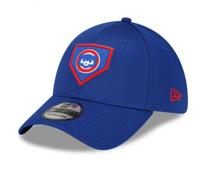 Chicago Cubs Men's New Era Royal 2022 Clubhouse Cooperstown Collection 39THIRTY Flex Hat