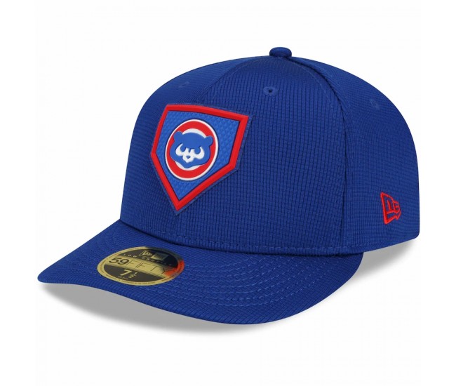 Chicago Cubs Men's New Era Royal 2022 Clubhouse Alternate Logo Low Profile 59FIFTY Fitted Hat