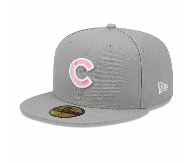 Chicago Cubs Men's New Era Gray 2022 Mother's Day On-Field 59FIFTY Fitted Hat