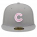 Chicago Cubs Men's New Era Gray 2022 Mother's Day On-Field 59FIFTY Fitted Hat