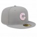 Chicago Cubs Men's New Era Gray 2022 Mother's Day On-Field 59FIFTY Fitted Hat