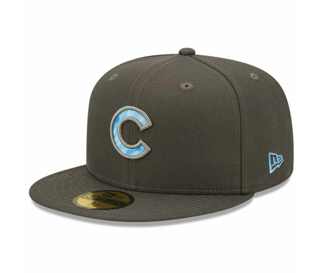 Chicago Cubs Men's New Era Graphite 2022 Father's Day On-Field 59FIFTY Fitted Hat