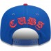 Chicago Cubs Men's New Era Royal Blackletter Arch 9FIFTY Snapback Hat