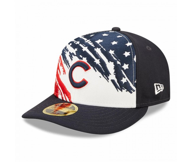 Chicago Cubs Men's New Era Navy 2022 4th of July Low Profile 59FIFTY Fitted Hat