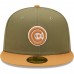 Chicago Cubs Men's New Era Olive/Brown Two-Tone Color Pack 59FIFTY Fitted Hat