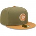 Chicago Cubs Men's New Era Olive/Brown Two-Tone Color Pack 59FIFTY Fitted Hat