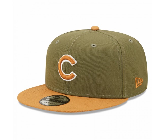 Chicago Cubs Men's New Era Green/Brown Color Pack Two-Tone 9FIFTY Snapback Hat