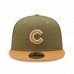 Chicago Cubs Men's New Era Green/Brown Color Pack Two-Tone 9FIFTY Snapback Hat