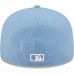 Chicago Cubs Men's New Era Sky Blue Logo White 59FIFTY Fitted Hat