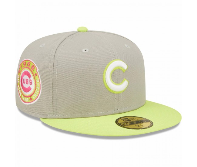 Chicago Cubs Men's New Era Gray/Green 1962 MLB All-Star Game Cyber 59FIFTY Fitted Hat