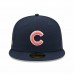 Chicago Cubs Men's New Era Navy Wrigley Field 100th Anniversary Lava Undervisor 59FIFTY Fitted Hat