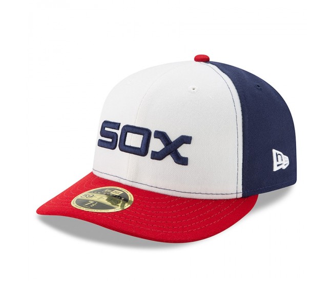 Chicago White Sox Men's New Era White/Red Alternate Authentic Collection On-Field Low Profile 59FIFTY Fitted Hat