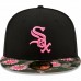 Chicago White Sox Men's New Era Black Floral Morning 59FIFTY Fitted Hat