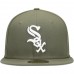 Chicago White Sox Men's New Era Olive Logo White 59FIFTY Fitted Hat