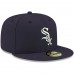 Chicago White Sox Men's New Era Navy Logo White 59FIFTY Fitted Hat