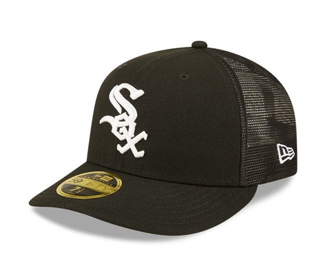 Chicago White Sox Men's New Era Black Authentic Collection Mesh Back Low Profile 59FIFTY Fitted Hat