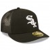 Chicago White Sox Men's New Era Black Authentic Collection Mesh Back Low Profile 59FIFTY Fitted Hat