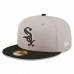 Chicago White Sox Men's New Era Gray Team AKA 59FIFTY Fitted Hat