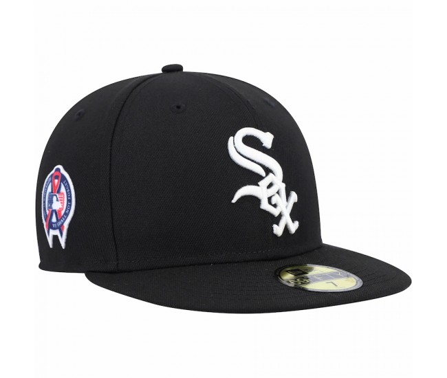 Chicago White Sox Men's New Era Black 9/11 Memorial Side Patch 59FIFTY Fitted Hat