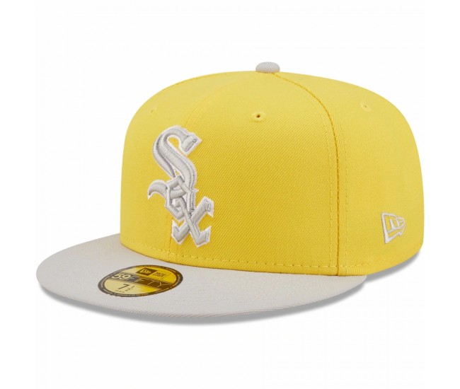 Chicago White Sox Men's New Era Yellow/Gray Spring Color Pack Two-Tone 59FIFTY Fitted Hat