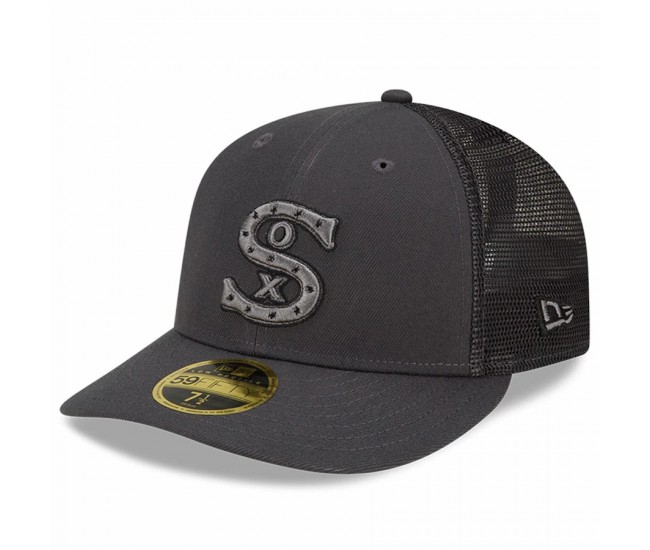 Chicago White Sox Men's New Era Graphite 2022 Batting Practice Low Profile 59FIFTY Fitted Hat