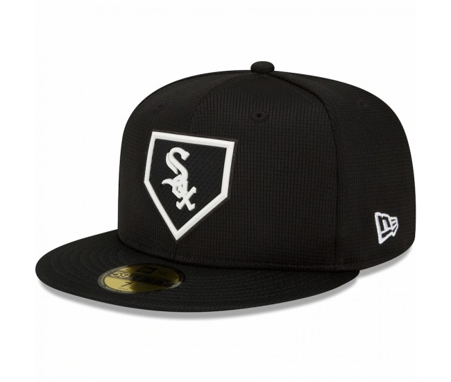 Chicago White Sox Men's New Era Black 2022 Clubhouse 59FIFTY Fitted Hat