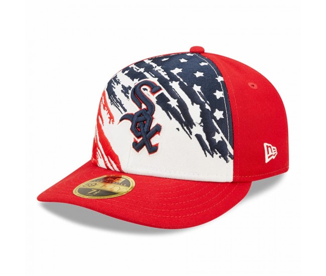 Chicago White Sox Men's New Era Red 2022 4th of July Low Profile 59FIFTY Fitted Hat