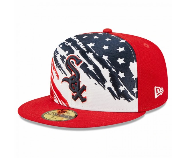 Chicago White Sox Men's New Era Red 2022 4th of July On-Field 59FIFTY Fitted Hat