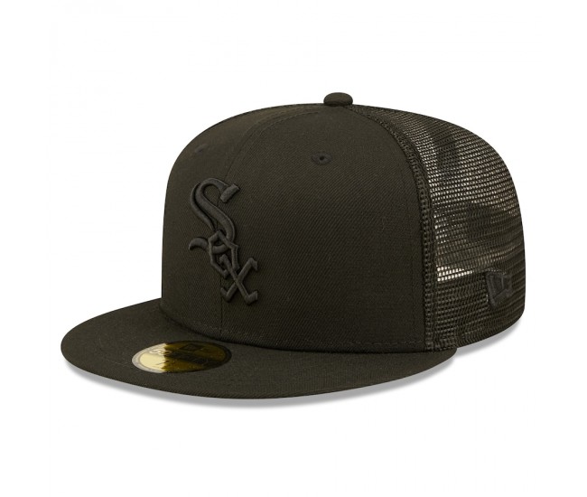 Chicago White Sox Men's New Era Blackout Trucker 59FIFTY Fitted Hat