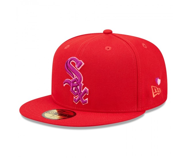 Chicago White Sox Men's New Era Red Purple Undervisor 59FIFTY Fitted Hat