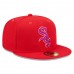 Chicago White Sox Men's New Era Red Purple Undervisor 59FIFTY Fitted Hat