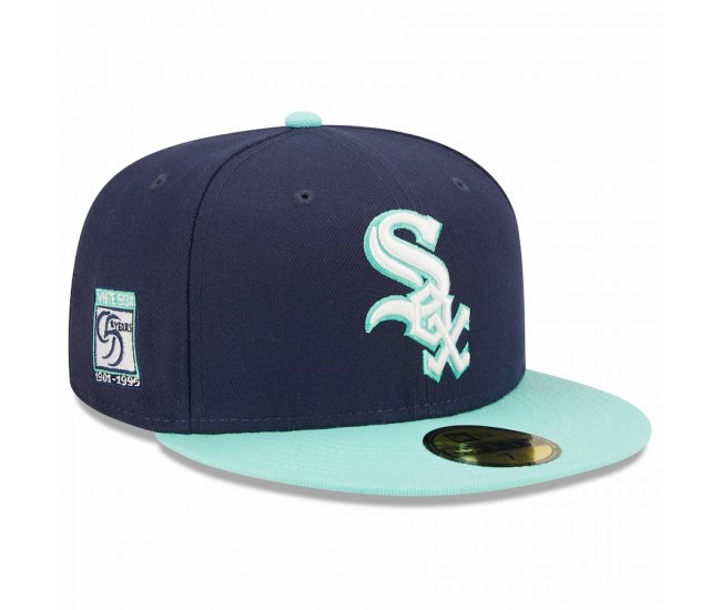 Chicago White Sox Men's New Era Navy 95th Anniversary Team UV 59FIFTY Fitted Hat