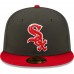 Chicago White Sox Men's New Era Charcoal/Red Two-Tone Color Pack 59FIFTY Fitted Hat