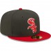 Chicago White Sox Men's New Era Charcoal/Red Two-Tone Color Pack 59FIFTY Fitted Hat