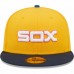 Chicago White Sox Men's New Era Gold/Azure American League Inaugural Team Undervisor 59FIFTY Fitted Hat