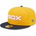 Chicago White Sox Men's New Era Gold/Azure American League Inaugural Team Undervisor 59FIFTY Fitted Hat