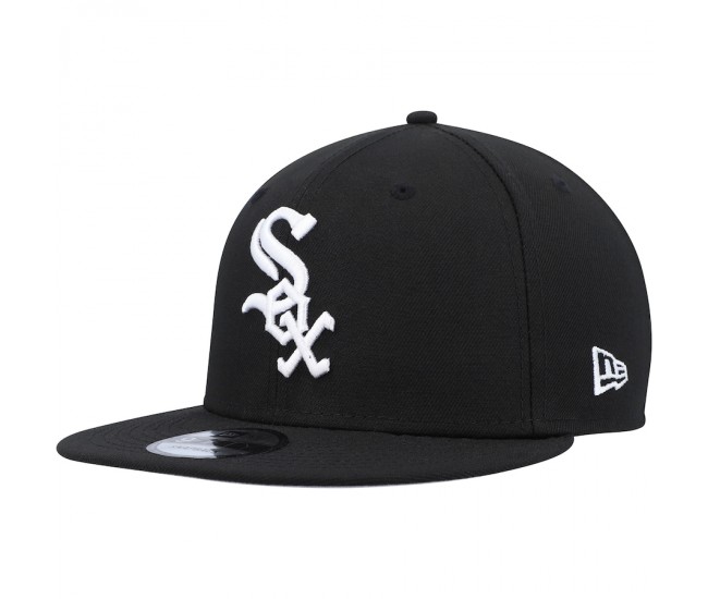 Chicago White Sox Men's New Era Black Primary Logo 9FIFTY Snapback Hat