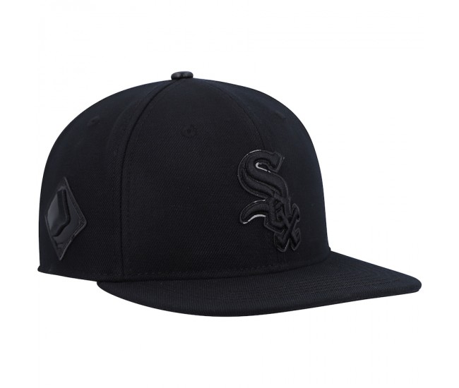 Men's Chicago White Sox Pro Standard Black Triple Black Wool Snapback Hat