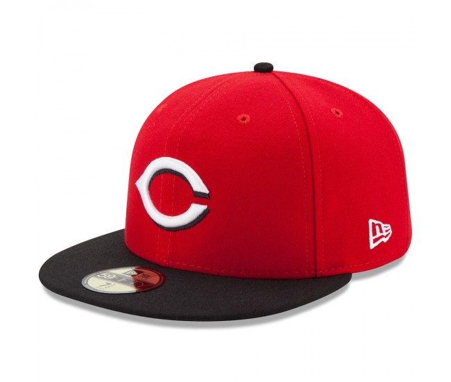 Cincinnati Reds Men's New Era Red/Black Road Authentic Collection On-Field 59FIFTY Fitted Hat