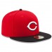 Cincinnati Reds Men's New Era Red/Black Road Authentic Collection On-Field 59FIFTY Fitted Hat